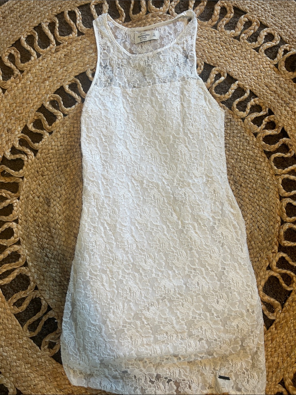 Abercrombie & Fitch White Lace Mini Dress